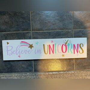 Colorful Unicorn Wall Decor
